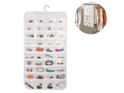 Organizador Joyas Colgar Bolsillos JEIIBRZUI Punto Blanco (43x11x2cm)