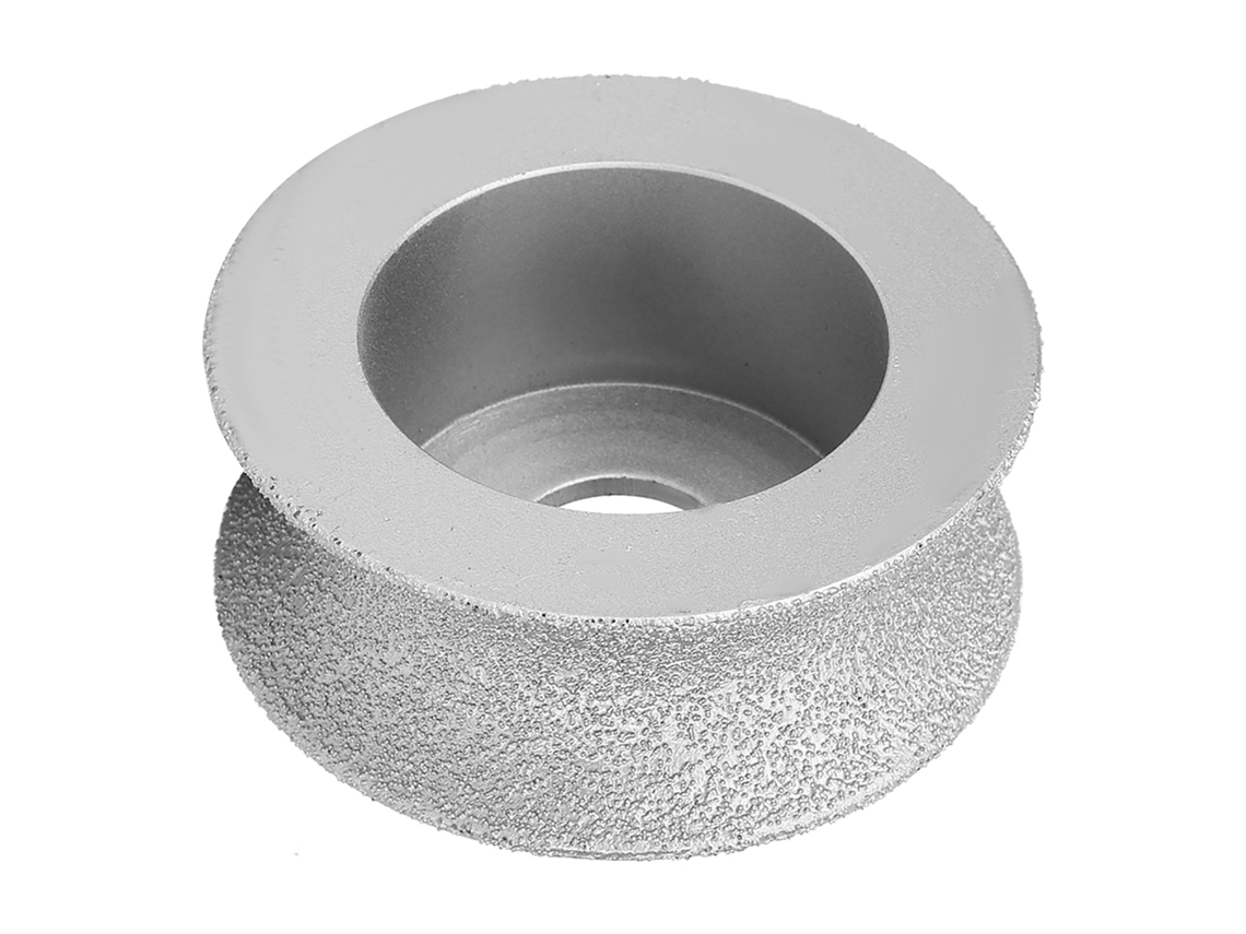 Disco Abrasivo De Diamante Cóncavo Soldado De 7,3 Cm Para Mármol Y Granito De 4,0 Cm.