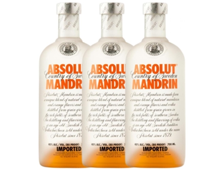 Vodka ABSOLUT Absolut Mandrin (0.7 L - 3 unidades)