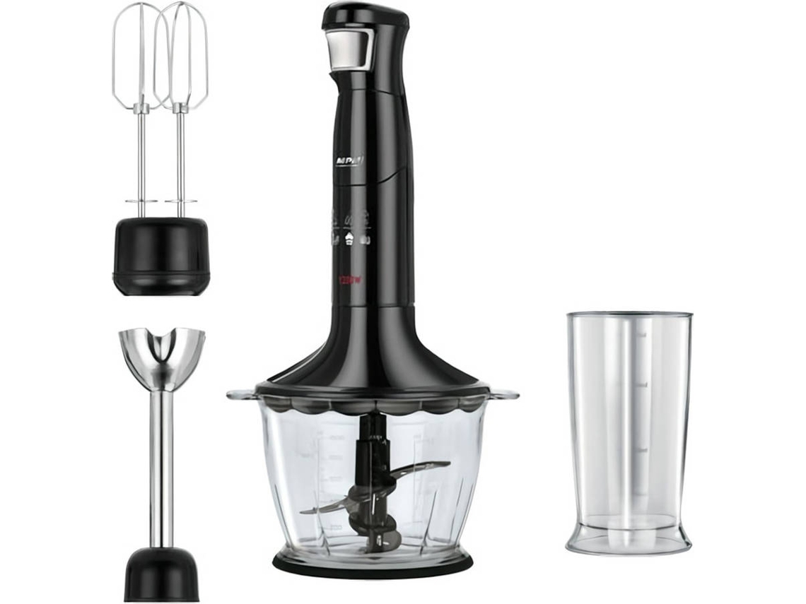 Batidora de Mano + Accesorios MPM MPM-MBL-29 (1200 W - Negro)
