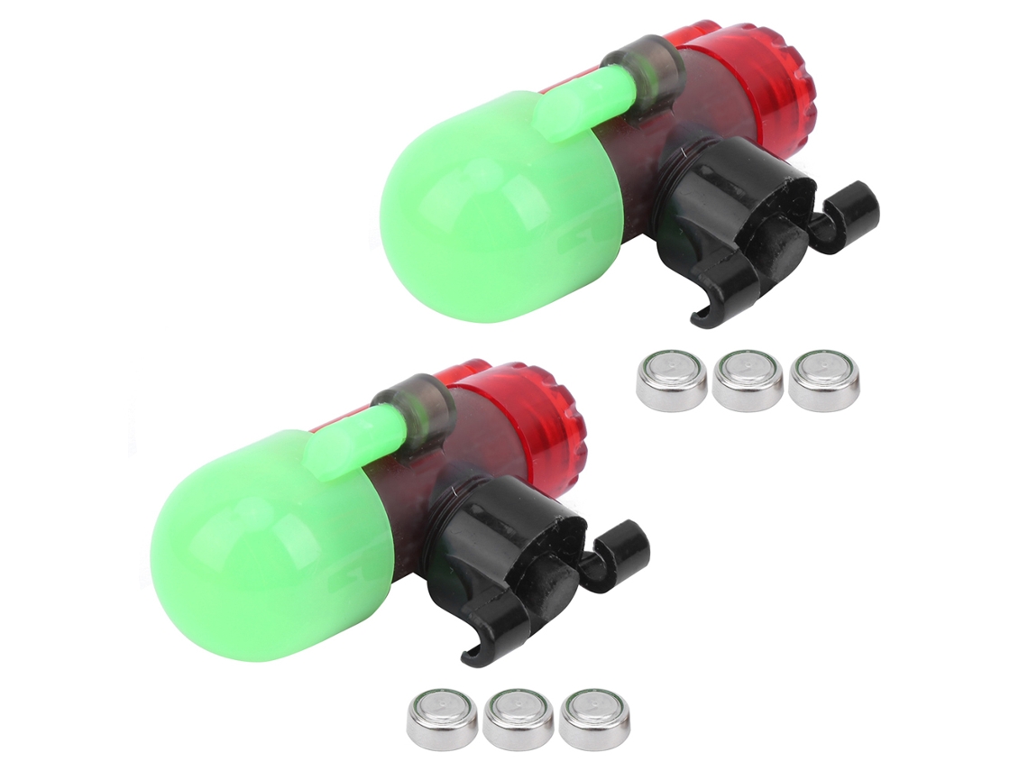 2 Juegos De Alarmas Para Cañas De Pescar Con Sensor De Luz Led Para Pesca Nocturna Sensible.