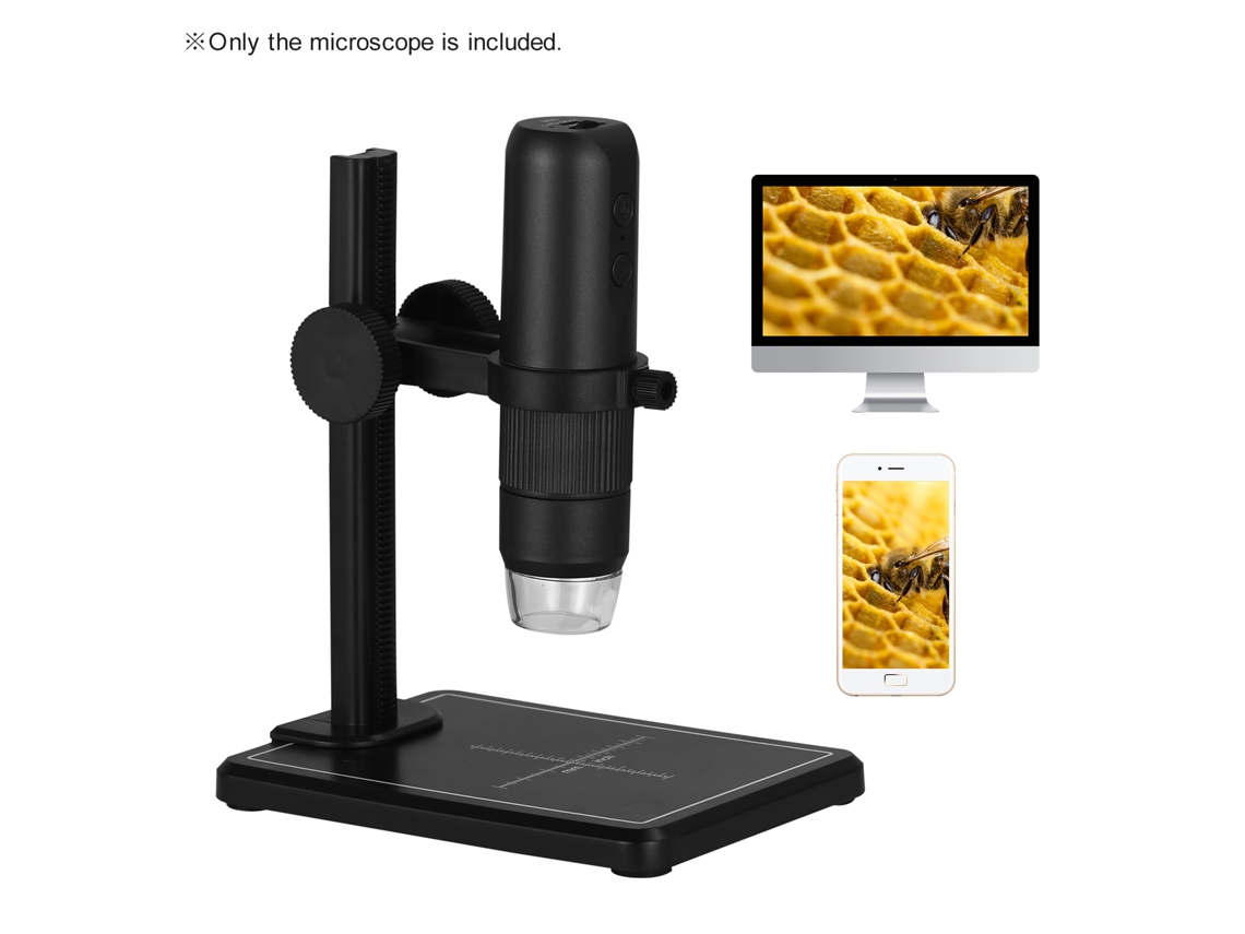 Microscopio Digital Inalámbrico Wifi De 50x A 1000x Con 8 Led Ajustables, Compatible Con Teléfonos Móviles Y Ordenadores.