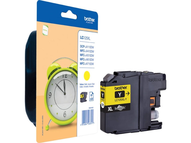 Cartucho de tinta BROTHER LC-125XLY
