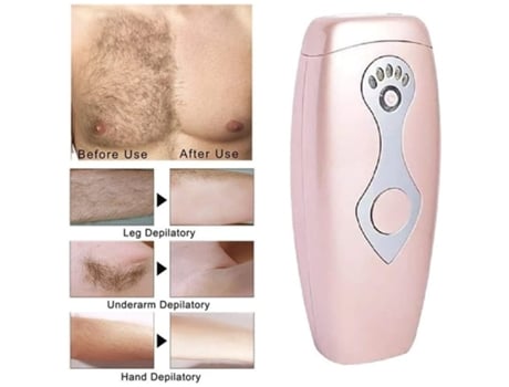 Depilación IplDepiladora impecable para rostro permanente 500.000 flashes Indoloro Vello no deseado Cuerpo Uso en el hogarblanco AUJEZON