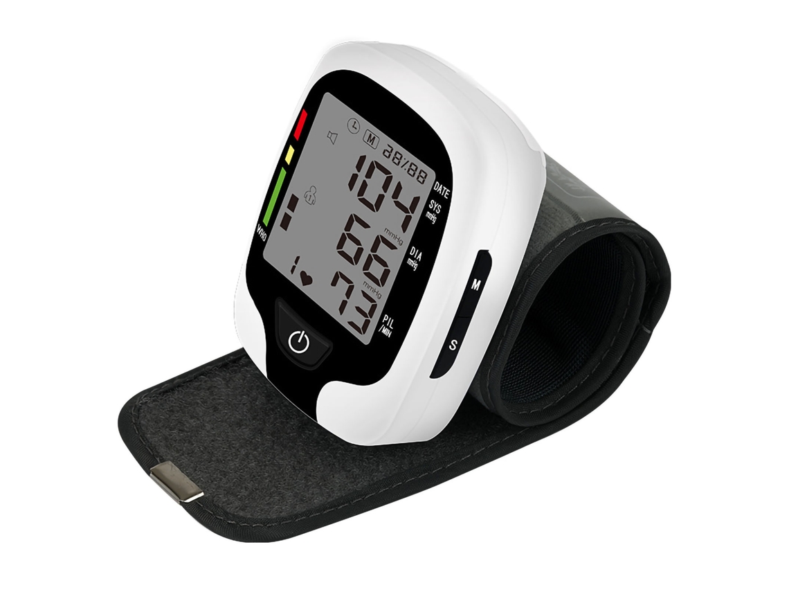 Medidor automático de presión arterial en casa con manguito ajustable