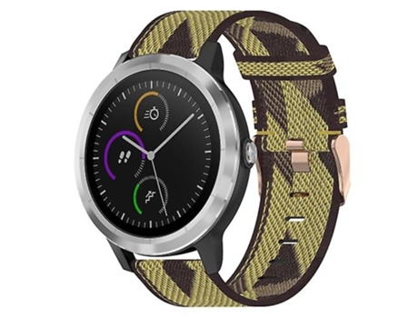 Correa De Reloj Inteligente Para Garmin Vivoactive 3, Correa De Nailon Amarilla De 20Mm VENISYMLIS