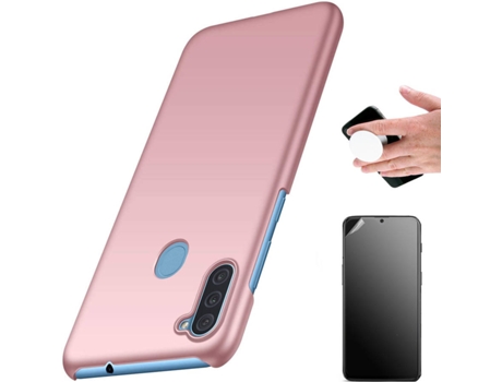 Carcasa + Protector + Popsocket Realme 8 Pro 4G Turtleshell Rosa BD-ATC
