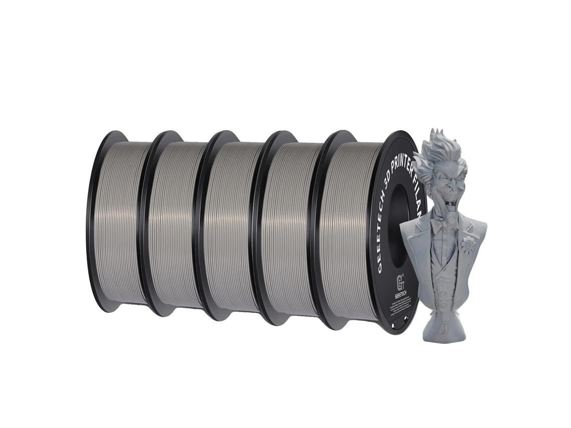 Filamento para impresora 3D, PLA ecológico, compatible con impresoras FDM, gris OEM