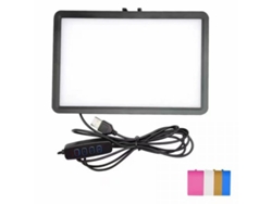 Luz de relleno para fotografía y vídeo con película cuadrada de tres y cuatro colores, luz de relleno colorida y ajustable