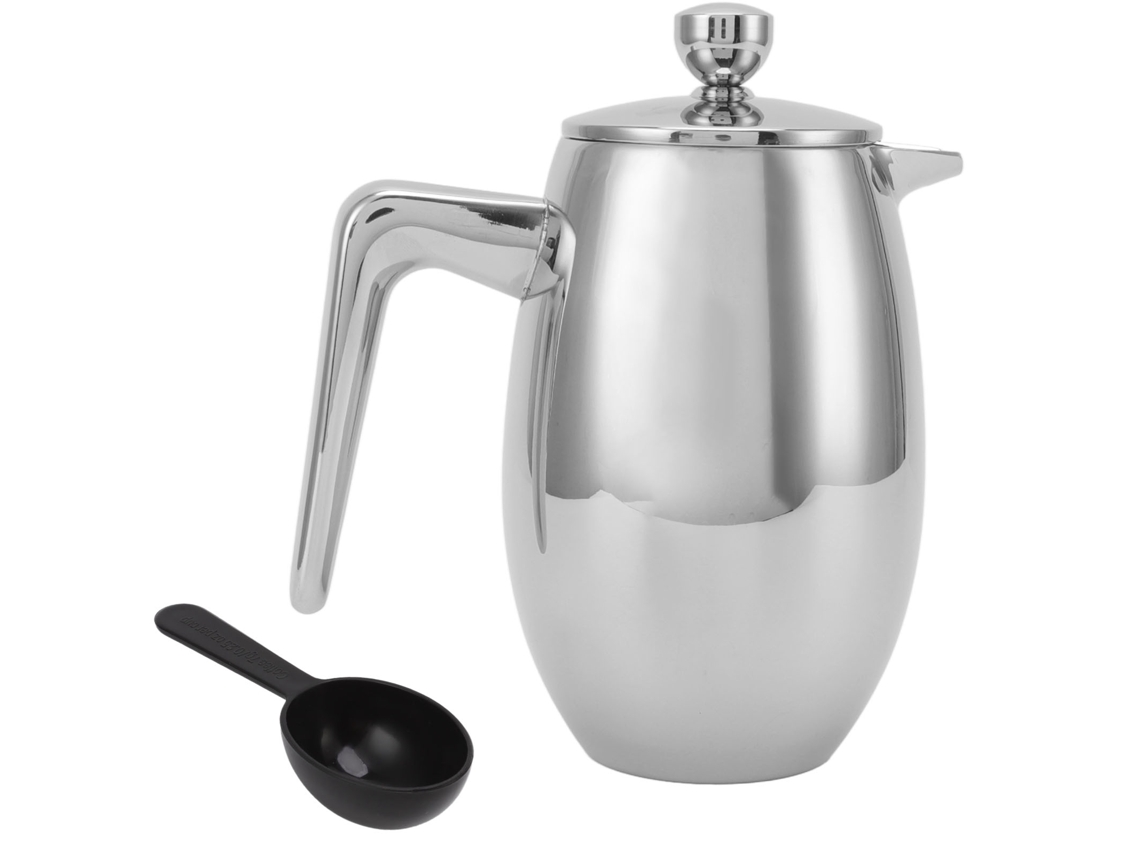 Hervidor de agua manual de 800 ml en acero inoxidable 304 de doble capa con boca en forma de U para el hogar