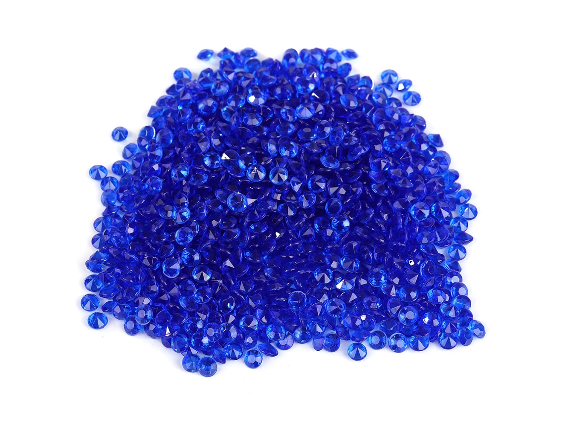 5000pcs Diamantes De Acrílico Pontiagudos Diy Para Decoração De Casamento E Festas (azul)