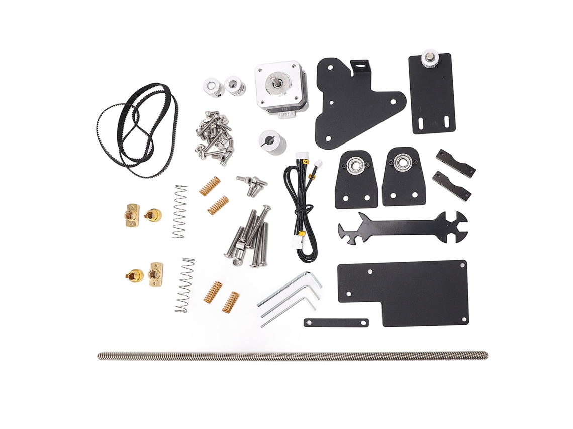 Kit de doble eje Z para impresora 3D Ender 3 con tornillo guía y motor.