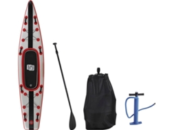 KIT Paddle HABITAT ET JARDIN Sup Wave K1 (Rojo)