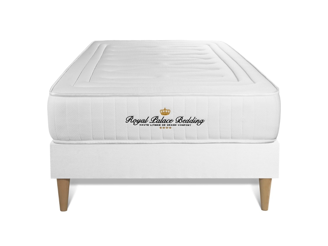 Canapé de Matrimonio Nottingham Memória Altura ROYAL PALACE BEDDING Espuma con memoria Blanco (90x200)