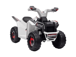 Quad Eléctrico Infantil De 6v, 18-36 Meses, Marcha Adelante Y Atrás, Color Blanco.