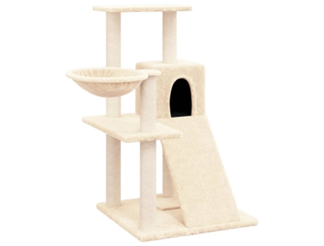 Rascador Para Gatos VIDAXL Con Postes De Sisal Color Crema 82 cm