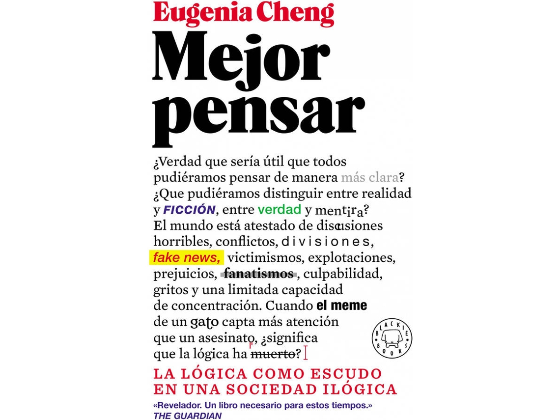Libro Mejor Pensar de Eugenia Cheng (Español)