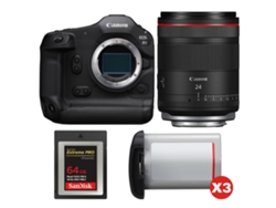 Canon Eos R1 + Rf 24mm F/1.4 L Vcm + 1 Sandisk 64gb Extreme Pro Cfexpress Type B + 3 Canon Lp-e19 + Ebook “20 Consejos Para Fotos Que Impactan”