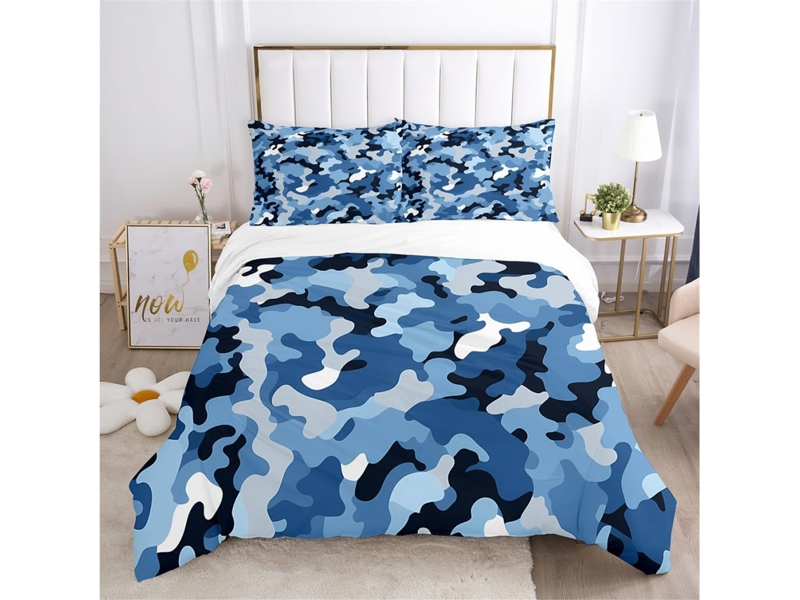 Juego Ropa Cama Estampado Funda Nórdica Almohada Juego Piezas Material Microfibra Color Niños 140x200 Cm