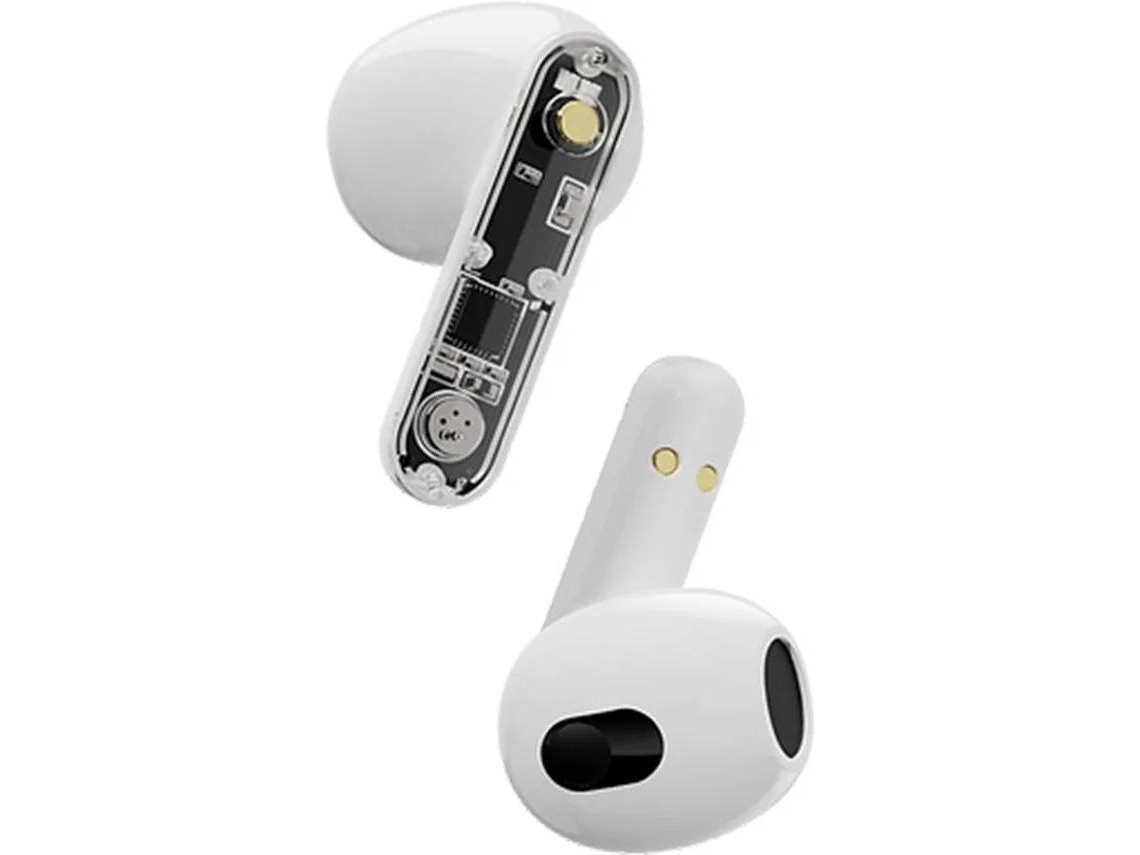 Auriculares Bluetooth True Wireless STREETZ T150 (In Ear - Micrófono - Blanco)