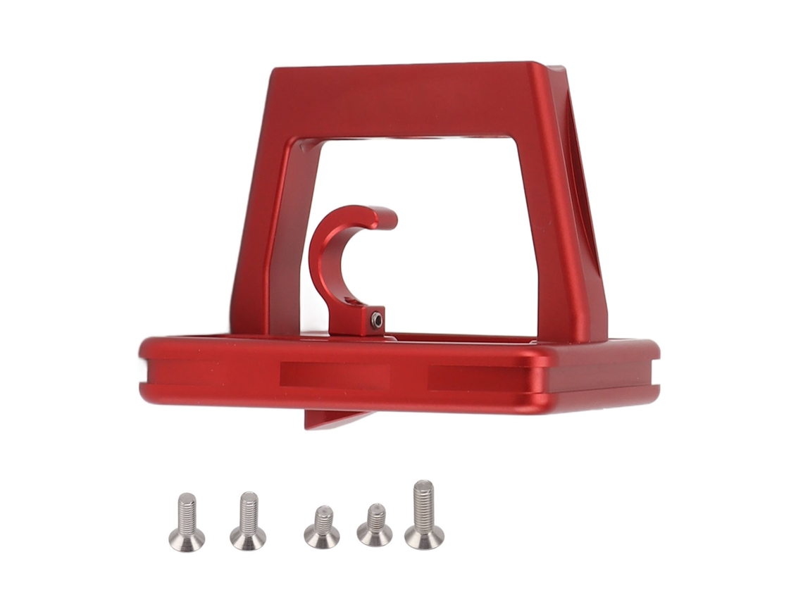 2026-bloque Portaequipajes Delantero De Aleación De Aluminio Para Bicicleta Plegable Con Tornillos Rojo 3 Orificios