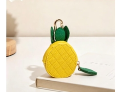 Monedero Con Forma De Fruta - Colgante Para Monedero - Piña - Aprox. 6x6x2,5 Cm