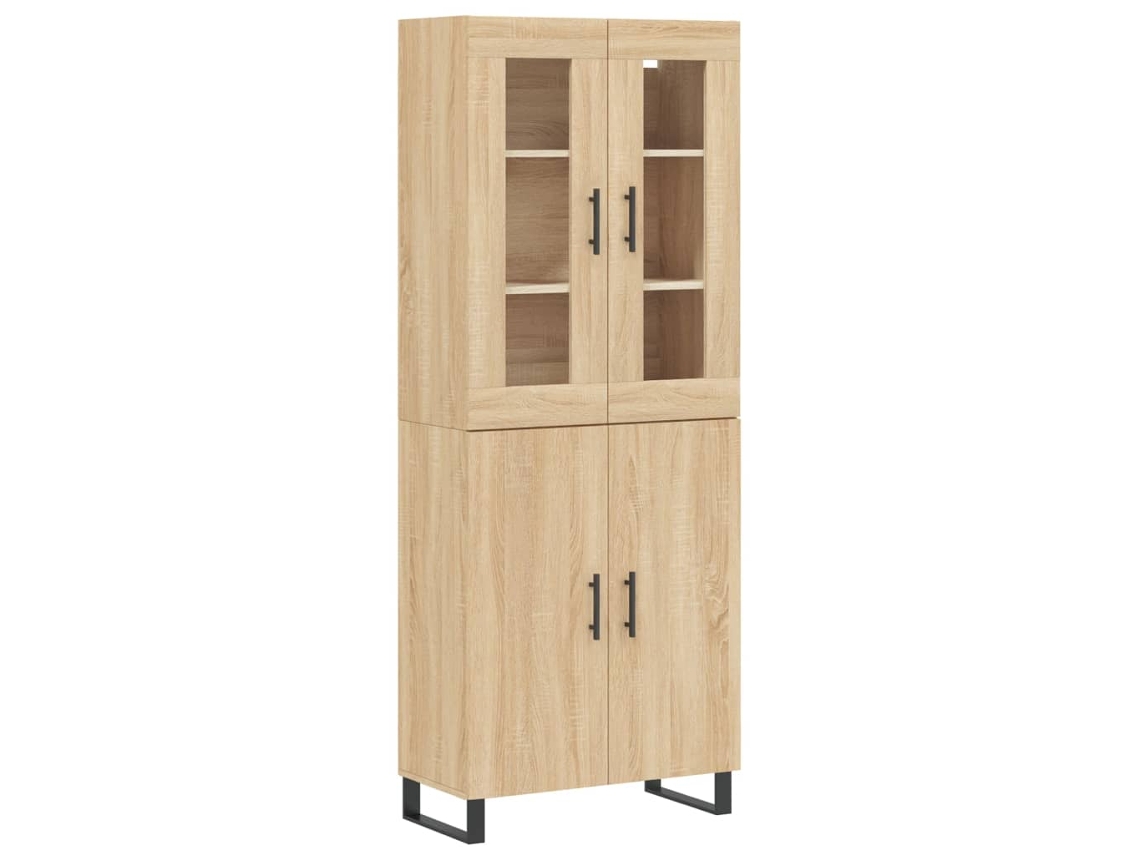 Maison Exclusive - Aparador Alto Madera Contrachapada Color Roble 69,5x34x180 Cm