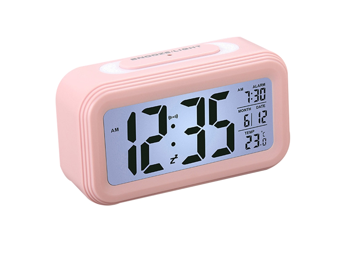 Despertador LCD grande, luz de fondo, calendario y temperatura. Kofihety