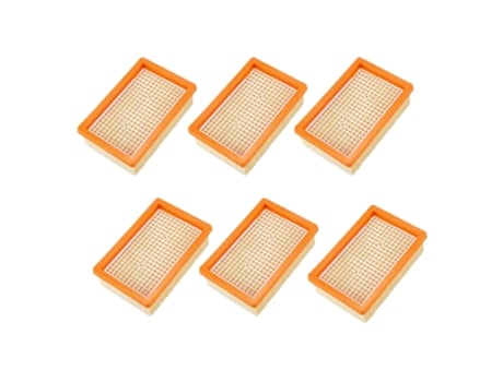 Paquete de 6 filtros para aspiradora Karcher Mv4 Mv5 Mv6 Wd4 Wd5 Wd6, piezas de repuesto filtro de hígado