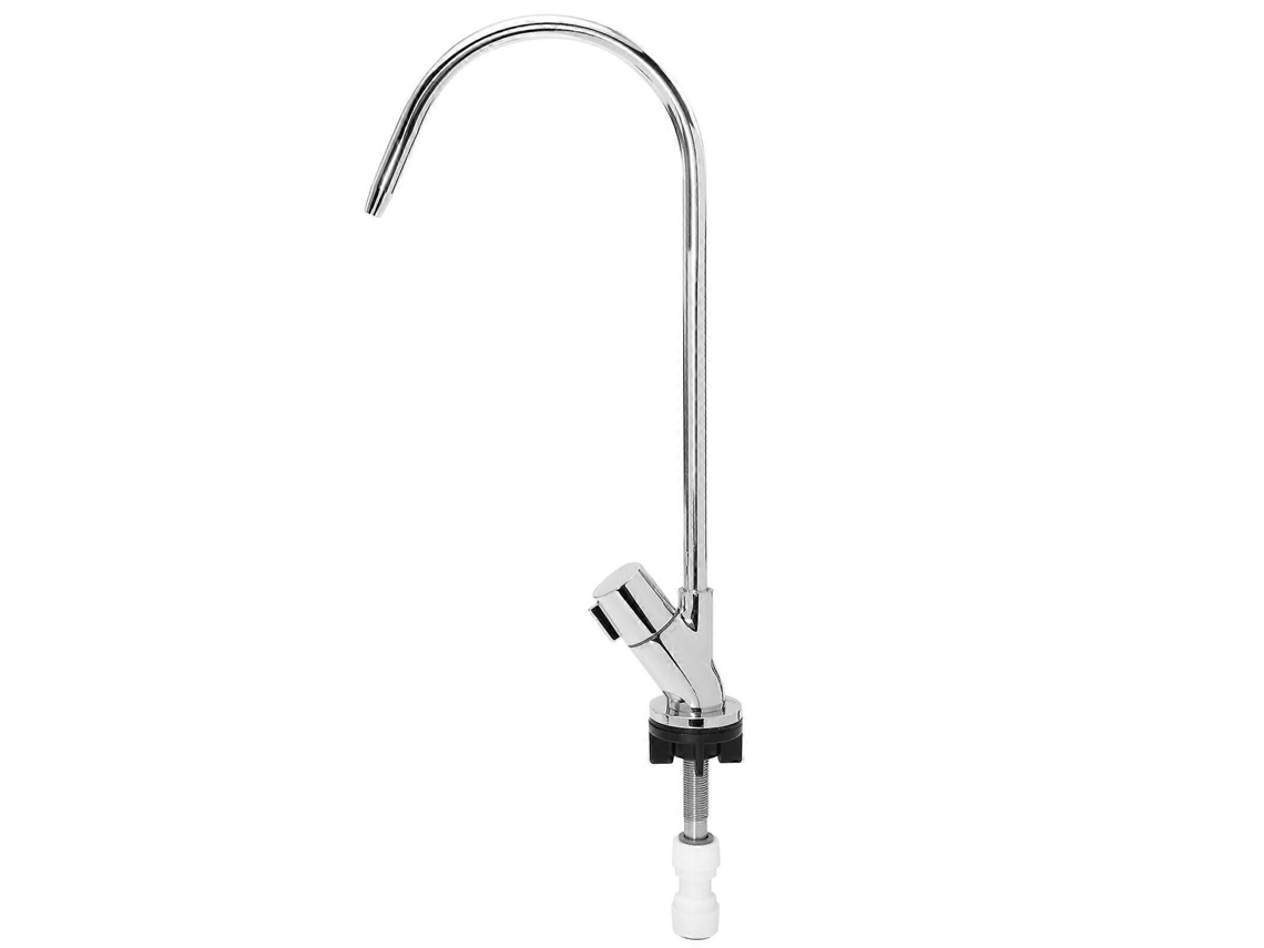 Grifo purificador de agua plateado con diseño de cuello de cisne para uso en baño, de calidad superior. Paquete de 1 unidad.