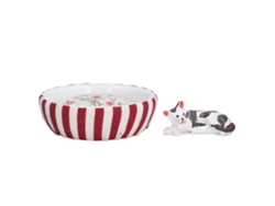 Nido Para Gatos/perros En Miniatura Para Casa De Muñecas, Escala 1/12, De Resina Y Madera De Teca.
