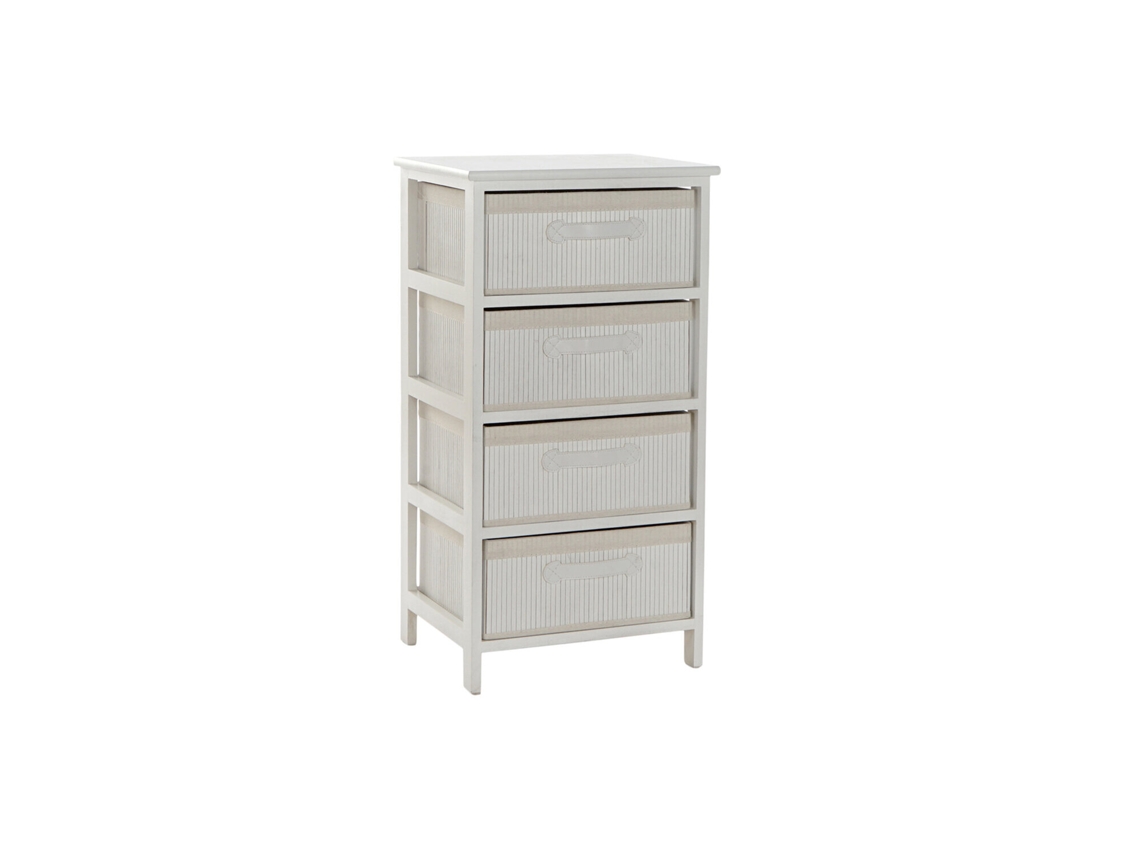 Cajonera Bambú Paulownia Blanco 42x32x81cm
