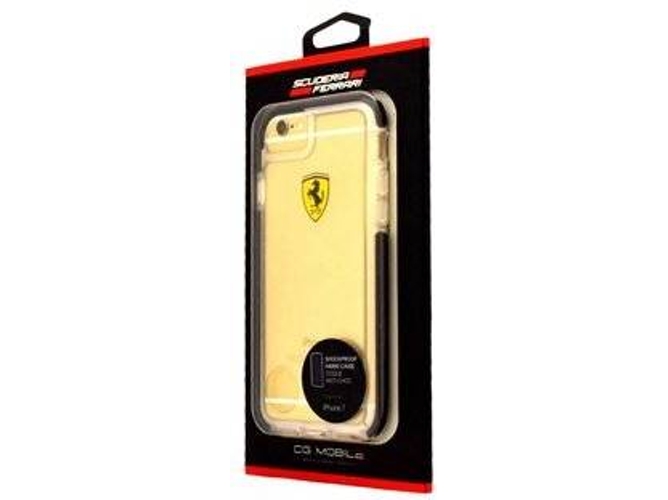 Funda iPhone 7, 8 FERRARI Original Hard Shockproof Transparente