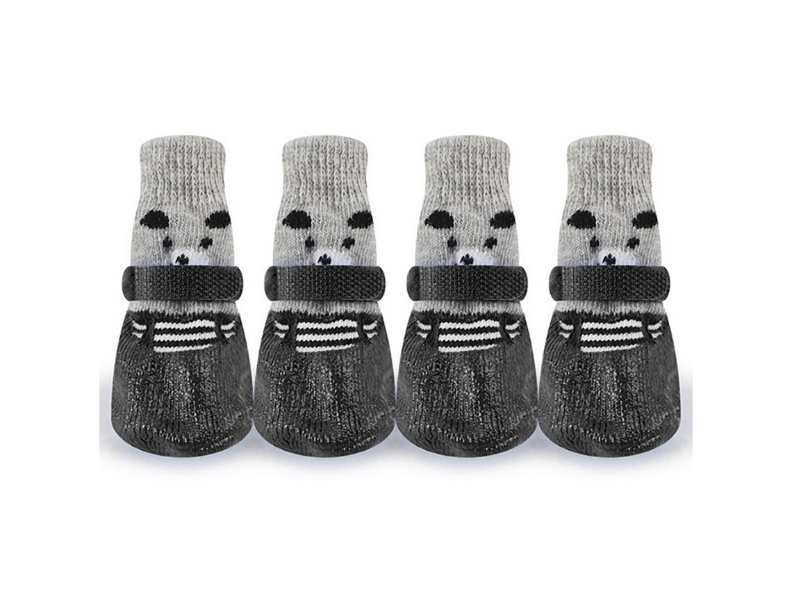 4 calcetines antideslizantes para perros, protectores para las patas