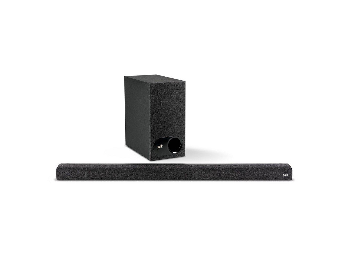 Barra de Sonido POLK Signa S3 (2.1 - Subwoofer Inalámbrico - Negro)