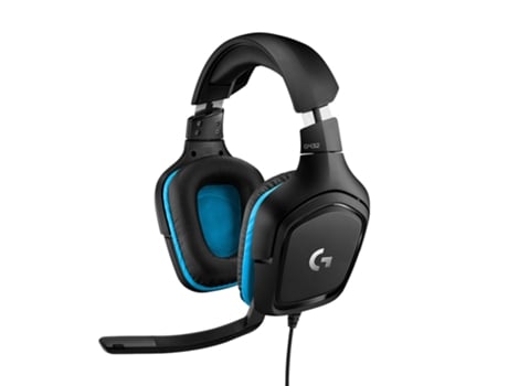 Auriculares Gaming Con Cable LOGITECH G432 DTS (Over Ear - Multiplataforma - Negro)