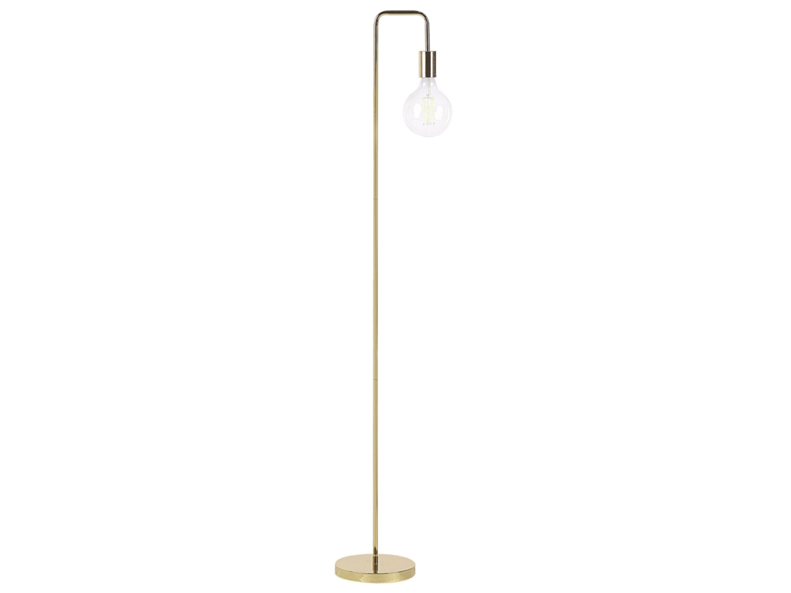 Lámpara de pie BELIANI Savena de Hierro Dorado 20x14x140