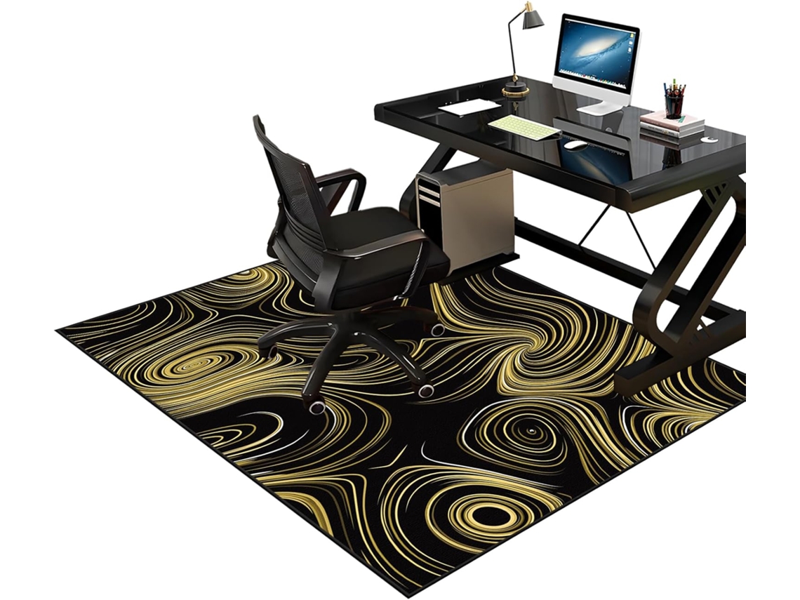 Tapete Protetor Cadeira Antiderrapante 70 X 120 Cm Piso Chão Escritório, Gamer,