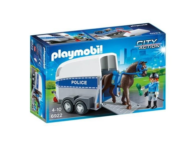 PLAYMOBIL City Action Police with Horse and Trailer