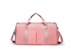 (rosa) Bolsa De Viaje, Bandolera Para Gimnasio, Separación Para Ropa Seca Y Mojada