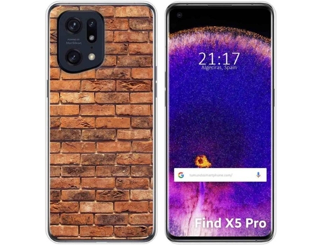 Carcasa para Oppo Find X5 Pro 5G TUMUNDOSMARTPHONE Dibujos Ladrillo 04 Multicolor