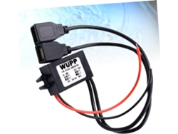 Módulo Convertidor De Corriente Continua De 12 V A 5 V Para Coche Con Doble Puerto Usb Y Fuente De Alimentación Reductora.
