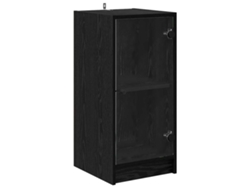 Maison Exclusive - Vitrina Roble Negro 35 X 37 X 76 Cm Madera Contrachapada