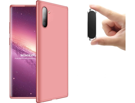 Carcasa y Soporte Samsung Note 10 Slim armor 360º Rosa