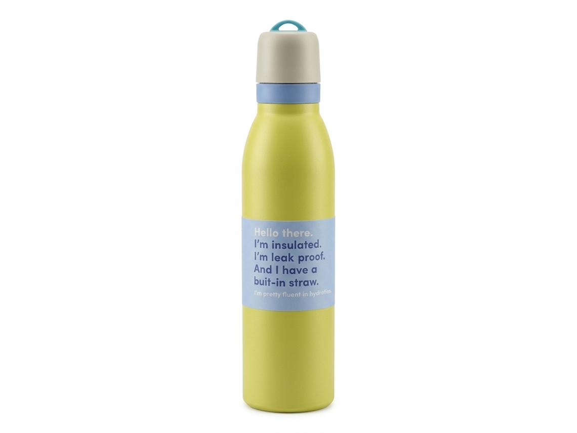 Botella térmica grande Twist Bk 668-17 amarilla