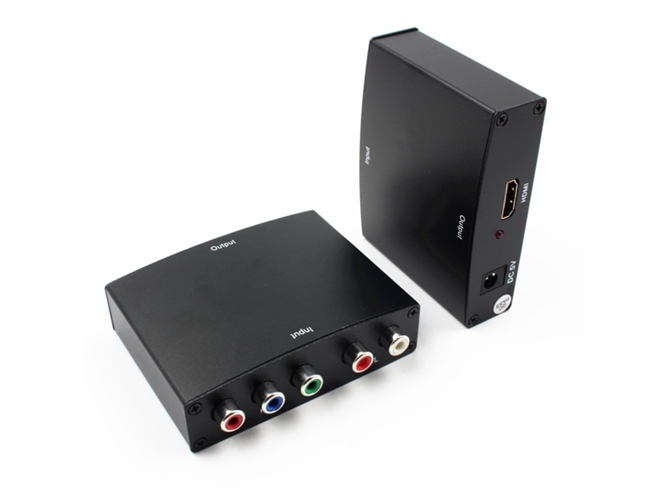 Convertidor de Vídeo YPbPr+R/L RCA AV2 HD para HDMI