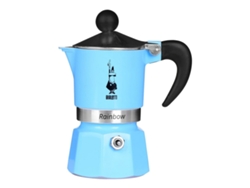 Cafetera Italiana BIALETTI Rainbow Azul Metal Aluminio Termoplástico 60 ml