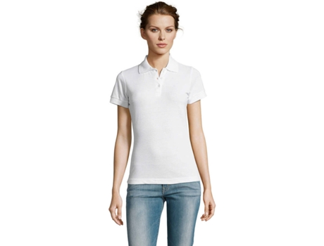 Polo de Mujer SOLS Prime Blanco (S)
