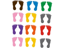 Besportble Pegatinas De Huellas De Pvc Para Niños Y Niñas Y Habitación De Bebé 24,00 X 13,50 X 0,10 Cm Pulg...