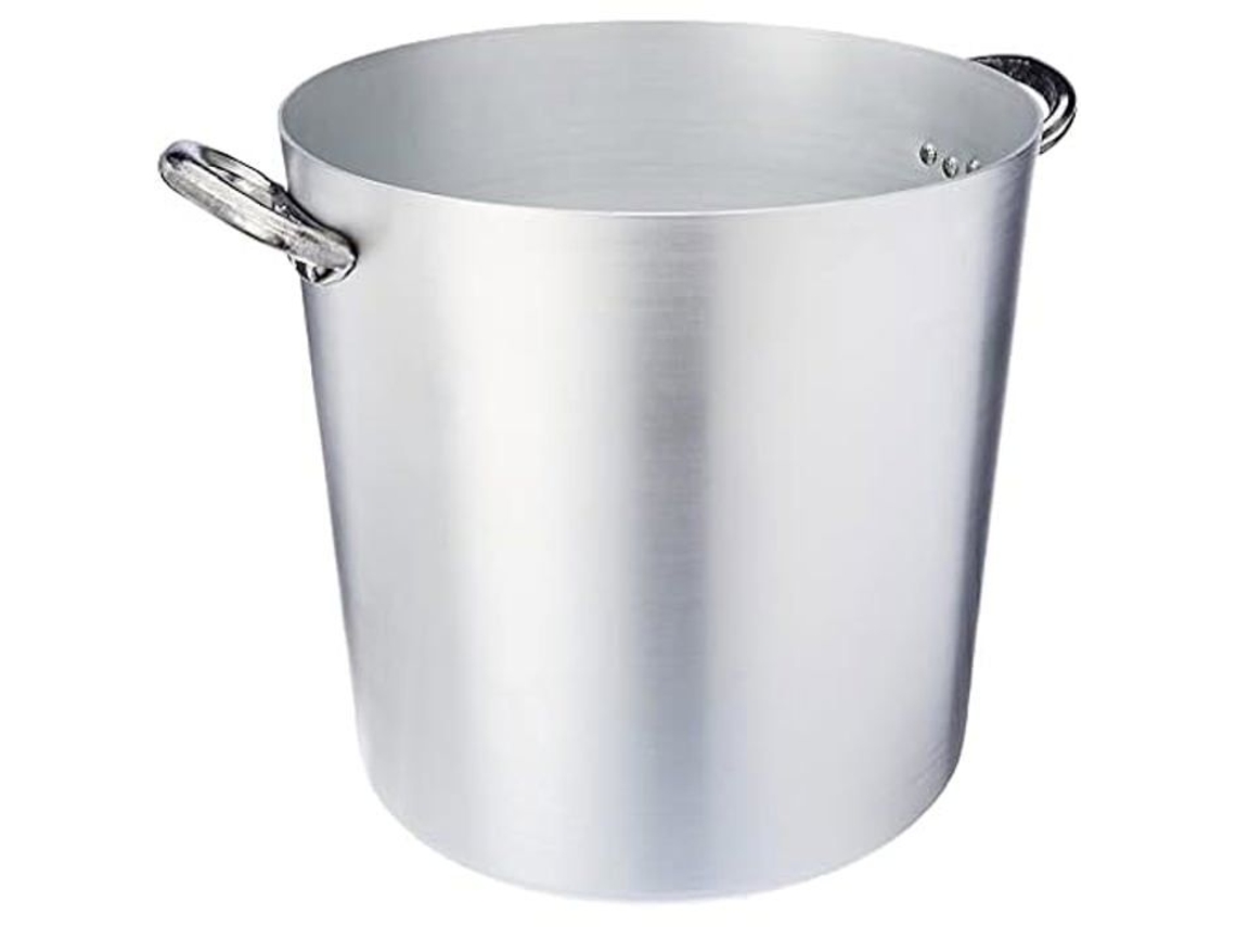 PENTOLE AGNELLI Sartén cilíndrica de aluminio 36 cm 2 asas de acero inoxidable